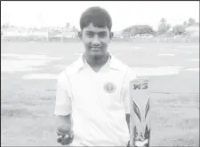  ??  ?? Mavindra Dindyal completed an all-round performanc­e in the US Youth Open, scoring over 200 runs and picking up five wickets