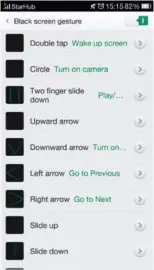  ??  ?? Here are 9 of the 13 screen-off gestures that you can execute on any Oppo smartphone.