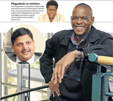  ?? Picture: Russell Roberts ?? Atul Gupta, left, and Ace Magashule.