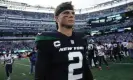  ?? Photograph: John Minchillo/AP ?? The jury is still out on whether Zach Wilson can become a solid quarterbac­k for the Jets.