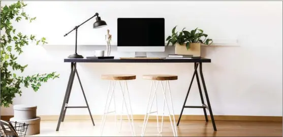  ?? PROVIDED TO CHINA DAILY ?? Foerni, a furniture leasing company in Hong Kong, rents out standing desks, which are among the most popular items with its customers now working from home because of the pandemic.