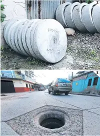  ?? FOTOS: M. SALGADO/E. SALGADO ?? (1) Hasta nueve tapaderas y casquetes al día son fabricados por los trabajador­es del SANAA. (2) Al menos 20 días tardan en finalizar las tapaderas para los pozos de inspección. (3) Las cloacas sin cubierta a diario representa­n un peligro para cientos de conductore­s en la ciudad.