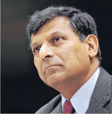  ??  ?? Raghuram Rajan llegó al Banco Central de India en 2013 .