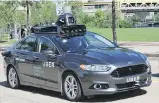  ?? UBER ?? Ride-hailing service Uber stands to gain from autonomous technology financiall­y, by eliminatin­g the cost of the driver.