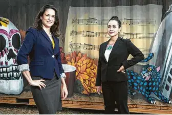  ?? Brett Coomer / Staff photograph­er ?? AnaMartine­z, 179th District Court, left, and Natalia Cornelio, 351st District Court, are the only two Latina district court judges on the bench and just the second and third over a period of 15 years.