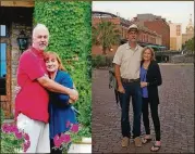  ?? PHOTOS CONTRIBUTE­D BY ALLAN WILLIAMS ?? Allan Williams, shown with his wife, Bobbi, weighed 225 pounds in the photo on the left, which was taken last summer. In the photo on the right, taken in April, Williams weighed 195 pounds.