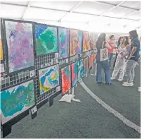  ?? ?? SEDE. El colegio The American School Foundation of Guadalajar­a celebró ayer el Art Fest 35.