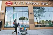  ?? Mel Melcon Los Angeles Times ?? BYD has struggled to have its N95 masks certified by a federal agency and now will have until June 12.