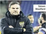  ??  ?? Simon Woolford“The focus is the next two weeks, two really important weeks for us. We need to get cracking and get our season back on track,” said Woolford.