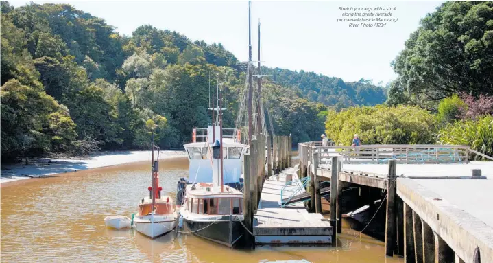  ?? River. Photo / 123rf ?? Stretch your legs with a stroll along the pretty riverside promenade beside Mahurangi