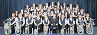  ??  ?? Sound success South Lanarkshir­e’s prize-winning Coalburn Silver Band