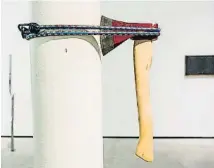  ??  ?? ‘SENSE TÍTOL’, 2014. Para el artista se trata de una pieza tan contundent­e que no sabía qué título ponerle.