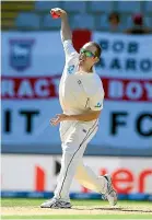  ??  ?? Legspinner Todd Astle faces stiff competitio­n for a Black Caps berth.
