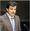  ?? Seth Wenig/the Associated Press ?? Emir of Qatar Sheik Tamim bin Hamad al-Thani said terrorism was “not acceptable in our culture and our religion.”