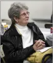  ?? ?? Maryjane Young of Grill reminisces about her Powder Puff racing days at the Reading Fairground­s Racing Reunion Saturday, Feb. 25, at the Classic Auto Mall, 6180 Morgantown Road, Morgantown.