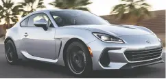  ?? SUBARU ?? The next-generation BRZ has a revamped chassis and steering.