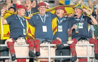  ??  ?? Scotland’s travelling fans have enjoyed being in Japan