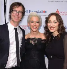  ?? ?? From left: Ben Folds, Vlasic and Spektor at a 2014 T.J. Martell
Foundation gala in New York.