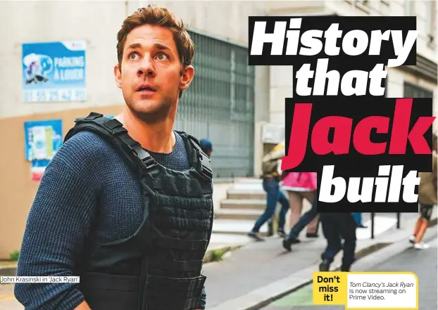  ??  ?? John Krasinski in ‘Jack Ryan’.