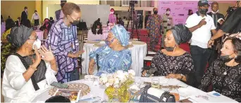  ??  ?? Publisher, The Guardian, Lady Maiden Alex- Ibru ( right); Chairman, Board of Trustees WIMBIZ, Mrs. Ifeyinwa Ighodalo; Erelu Bisi Fayemi; Executive Board Member, Wimbiz, Mrs. Yewande Zaccheaus and Mrs. Ibukun Awosika