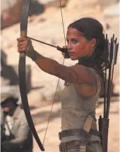  ?? ILZE KITSHOFF, WARNER BROS. PICTURES-METRO-GOLDWYN-MAYER PICTURES PHOTO ?? Alicia Vikander as Lara Croft in Tomb Raider.