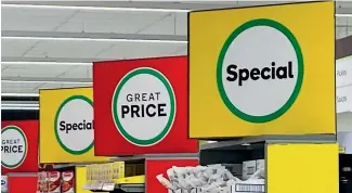  ?? FILE PHOTO ?? Countdown is freezing the prices of more than 600 ‘‘essentials’’ over winter but one health expert says the list is dominated by foods known to contribute to poor health.