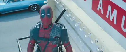  ?? Courtesy of Twentieth Century Fox ?? Ryan Reynolds stars as Deadpool in “Deadpool 2.”