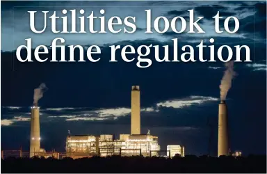  ?? MARK HENLE/THE REPUBLIC ?? Utilities have asked the state Department of Environmen­tal Quality to assume oversight of coal-ash disposal at power plants like SRP’s Coronado Generating Station in St. Johns.