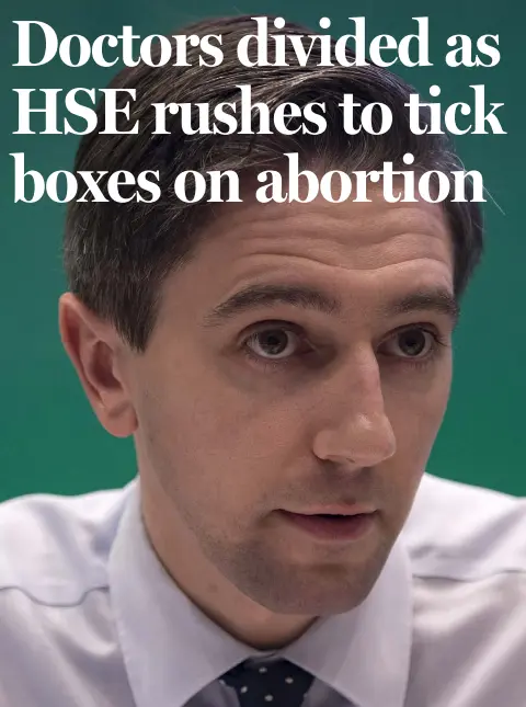  ??  ?? BAD TIMING: Minister for Health Simon Harris had wanted to roll out the new policy from January 1