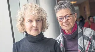  ?? RICK MADONIK TORONTO STAR ?? Dr. Nancy Olivieri, left, and her research partner, Dr. Brenda Gallie, say they brought their concerns about deferipron­e to UHN officials as early as 2009.