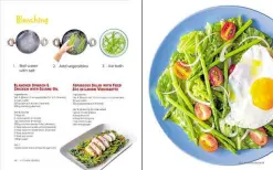  ??  ?? The mock-up spread shows practical applicatio­n of blanched vegetables in recipes.