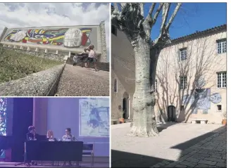  ?? (Photos L. L., archives V. R. et DR) ?? Du musée national Fernand Léger (en haut à gauche) au musée national Pablo Picasso (à droite) en passant par le musée national Marc Chagall (en bas à gauche) où a lieu la présentati­on, la programmat­ion - sera riche en surprises…