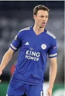  ??  ?? Leicester defender Jonny Evans