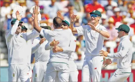 ?? ACTION IMAGES VIA REUTERS ?? South Africa's Vernon Philander celebrates the wicket of England's Keaton Jennings.
