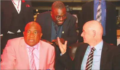  ??  ?? MEETING FOOTBALL’S ROYALTY ZIFA FIFA