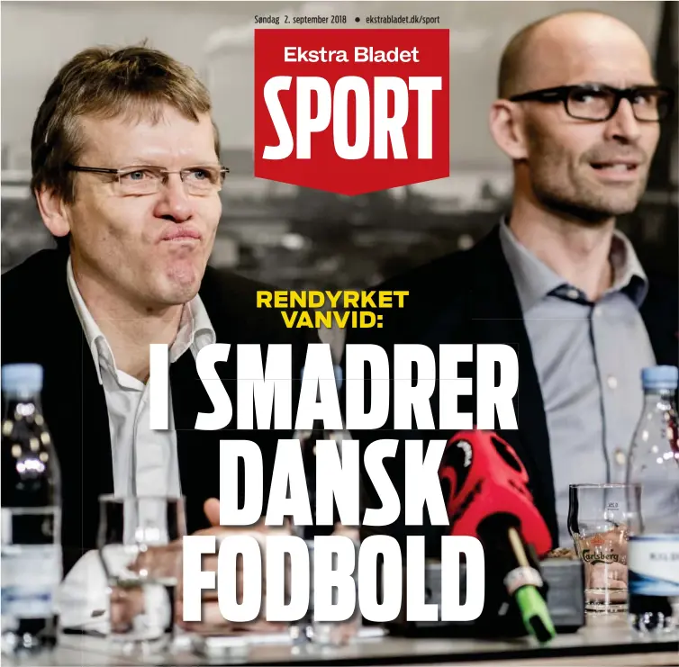 ?? FOTO: ANTHON UNGER ?? Mads Øland og Claus Bretton Meyer har endnu engang kastet dansk landsholds­fodbold ud på dybt vand.