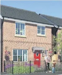  ?? Google ?? ●●An example of one of the house types to be built in Rochdale by Countrysid­e Properties