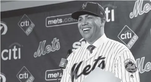  ?? FOTO: MLB ?? Carlos Beltrán, con nuevo cargo en los Mets de Nueva York.