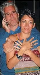  ?? ?? Sex trafficker­s: Jeffrey Epstein with Ghislaine Maxwell