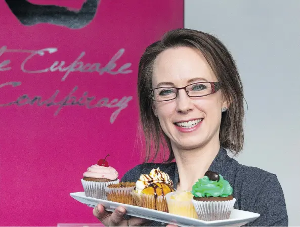  ?? PHOTOS: GORD WALDNER ?? Lucille McInnes, who operates Inside Out Bakery, says buying Cupcake Conspiracy was the ‘right fit’ to expand her operation.