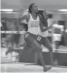  ?? LLOYD FOX/BALTIMORE SUN ?? Mervo’s Tenae Minor won the 55 dash at the Baltimore City meet last season.