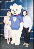  ??  ?? Actors Claire Danes (left), and Kyle Mooney pose with Brigsby Bear at a special screening of ‘Brigsby Bear’ at the Landmark Sunshine Cinema on
July 26 in New York. (AP)