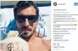  ??  ?? Mats Hummels schickt Urlaubsgrü­ße über Instagram. instagram/aussenrist­15