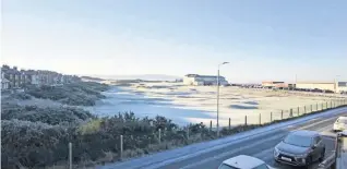  ??  ?? Wow Stunning views from the balcony towards Prestwick beach and St Nic’s golf course