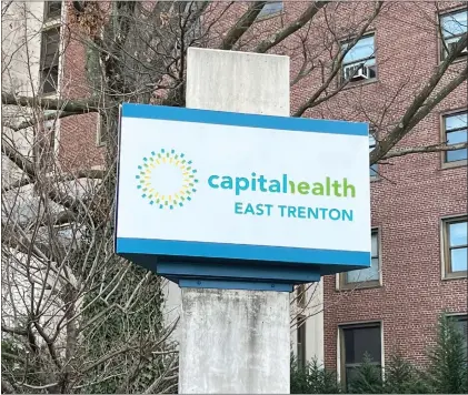  ?? COURTESY OF CAPITAL HEALTH ?? Trenton’s Capital Health East Campus.