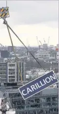  ??  ?? COLLAPSE Constructi­on firm Carillion