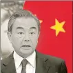  ??  ?? Wang Yi’s speech excluded no subjects from discussion except China’s political system