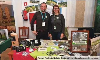  ?? ?? Tomaž Penko in Nataša Kocjančič stavita na kolesarski turizem.