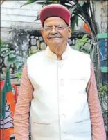  ?? ANIL DAYAL/HT ?? Former Union minister Sukh Ram at his residence in Mandi on Thursday.