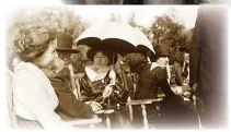  ??  ?? Alice Guy-Blaché was, from 1896 to 1906, probably the only woman in the world who was making films. By the time her career ended prematurel­y in 1920, she had directed more than 1,000 films, some 150 of which survive, and 22 of which are feature-length. In the photo at bottom left she (under the umbrella) directs Bessie Love on the set of the The Great Adventure (1918); at right, she (in black hat) is seen directing The Life of Christ in Fountainbl­eu, France, in 1906.